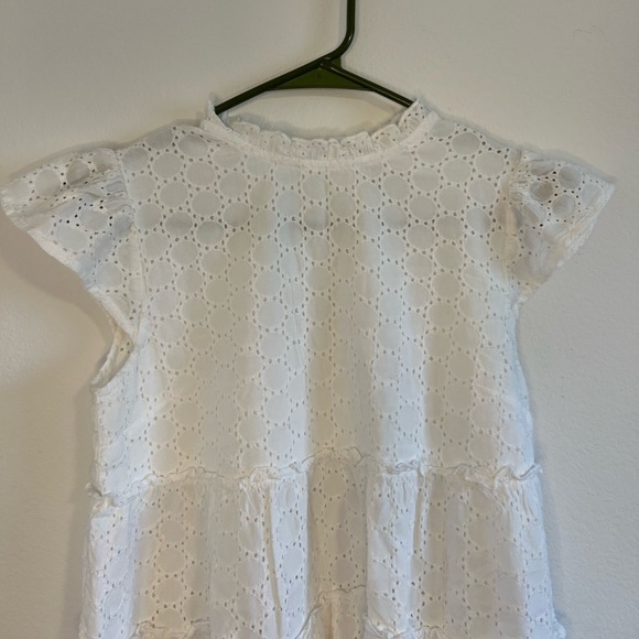 Sim & Sam Women’s White Ruffle Top Size Small - Picture 2 of 11